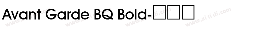 Avant Garde BQ Bold字体转换